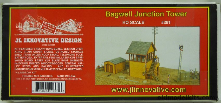JL Innovative Design 1/87 Bagwell Junction Tower HO Scale - Craftsman Kit plastic model kit